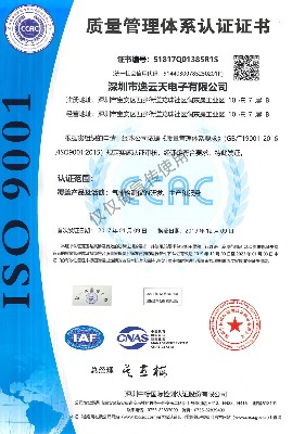 質(zhì)量管理體系認證ISO9001中文